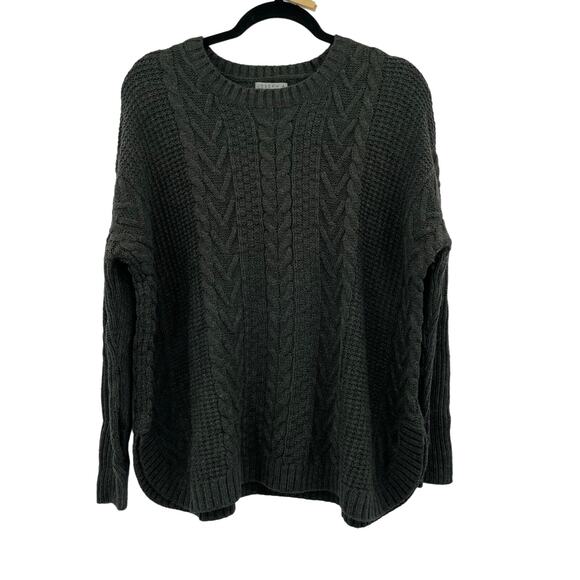 Joseph A Womens Chunky Knit Thumb Hole Pullover Sweater - Picture 1 of 9